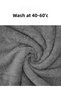 2 Pieces Cotton Gray Hand Face - Hotel Towel - Barber - Sports Towel Extra Soft Towel Set 50X90 cm - 2