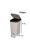 Elf-İ344 Slim Pedal Plastic Trash Can with Inner Bucket 8 Lt - 2
