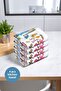 مجموعة من 4 مناشف مطبخ بيضاء مطبوعة - 2