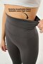 Women's Extra High Waist Slimming Recovery Breathable Diving Fabric Gray Leggings - 6
