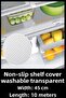 Pıtırcık Non-Slip Shelf Cover Transparent 45 cm X 10 Meters (Washable) - 8