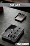 2-Piece Kitchen Set Anthracite Spoon Holder-Spoon Holder