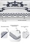 White Floor Navy Blue Anchor & Helm Motif 2-Piece Non-Slip Base Bathroom & Kitchen Mat Set - 4