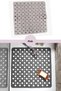 Square Suction Cup Bath and Shower Anti-Slip, Bathtub Shower Cabin Mat 54x54cm PINK COLOR 1 PIECE