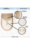 Shems Cream French Lace Bathroom Dirty Laundry Basket and Toilet Seat Set 6 Pieces - 5