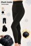 Winter Warm Plush Inside Flexible and Soft Black Thermal Tights Underwear