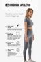 Destiny Women's Ultra Stretchy-Light Dark High Waist Gray Sports Leggings - 3