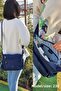 Navy Blue Women's Strappy Crossbody Bag Mega Messenger Bag Klinkir Multi-Compartment Shoulder Bag Nemobags - 7