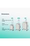 Lodge Travel Suitcase Set 3 pc White - 4