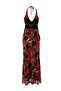 Red-Multicolor Lined Tulle Evening Dress TPRSS25AE00192 - 6