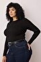 Black Ribbed Body Hugging Knitwear Blouse Tbbaw23Af00025 - 2