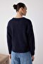 Wardrobe Essentials More Sustainable Lacivert Alpaka Yün Karışımlı Triko Kazak|TWOAW26KZ00001 - 5
