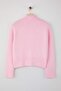Wardrobe Essentials Pembe Yumuşak Dokulu Geniş Kalıp Fermuarlı Triko Hırka | TWOAW26HI00092 - 6