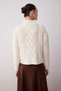 Stone Hair Braided Wide Mold Knitwear Sweater Twoaw26Kz00128 - 4