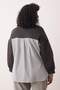Anthracite Oversize Fit Bottoming Shirt Removal Look Knitted Plus Size Sweatshirt Tbbaw25Ao00000 - 4