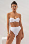 Bonie Padded Strapless High Waist Bikini Set White231225