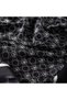 Twill Silk Scarf - Mini Seljuk - Black and White - 3