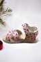 Pink Watermelon Patterned Velcro Baby Girl Sandals - 4