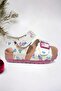White Patterned Velcro Girls' Sandals - 2