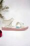 White Hologram Kids Sandals - 2