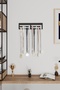 Medal Hanger Gift Simple Design Metal Medal Hanger Black and White 10X30 cm