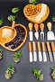 12-Piece Natural Wooden Bamboo Presentation Breakfast Cheese Honey Chocolate Knife Handcrafted Dowry Set - 3