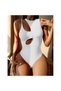 Women's Swimsuit Shoulder Detail Bodysuit Swimsuit - 5