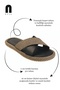 Daily Women's Black Straw Cross Band Soft Stitched Sole Lightweight Summer Comfortable Slippers 065 - 5