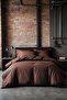 – 100% Cotton Double Duvet Cover Set | Coffee - 2