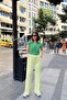 Yellow Spanish Loose Leg, Elastic Waist, Soft Texture Fabric, Loose & Comfortable Fit/Cut, Pants - 4
