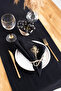 Premium |   6-Piece Linen Black Napkin 40 X 40 cm - 3