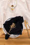 Premium |   Set of 2 Linen Black Napkins 40 X 40 cm