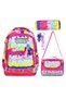 School Bag Set of 3 Bags-Nutrition-Pencil Holder Keychain Gift