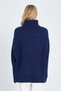 6907 Women's Twill Detailed Knitwear Sweater Navy Blue - 6