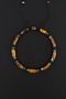 Tiger Eye and Agate Stone, Natural Stone, Slim Bracelet, Macrame Bracelet, Adjustable - 3