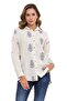 Wh129 Embroidery Detailed Linen Women's Shirt - 3