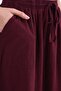 4633 Women's Side Pocket Piece Skirt Claret Red - 6