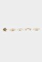 Women's 5-Piece Gold Ring Set F0883Axns - 3