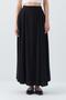 4631 Women's Parted Flared Skirt Black - 4