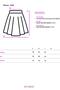 4631 Women's Parted Flared Skirt Black - 7