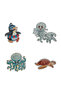 Sea Animals / 17 Pieces Puzzle Montessori Jigsaw Puzzle 50 Pieces Preschool Intelligence Developmental Toy - 2