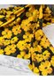 Yellow Geranium Pattern Dress Shirt Crepe Fabric Our Product Sold in Pieces 1 Piece 1 Meter - 4