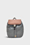 Women's Beige Pink Handmade Backpack