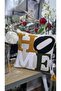 Single Home Written Punch Embroidered Decorative Premium Embroidered Pillow Cover - 2