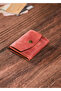 Genuine Leather Handmade Card Holder Wallet – Minimalist Design with Cash and Card Compartments - 3