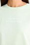Regular Fit Short Sleeve Top Elastic Waist Patterned Capri Bottom-Fall in Love F3138Ax25Sm - 4
