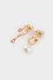 Women's Floral Pearl Earrings E8022Axns - 2