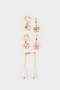 Women's 3-Piece Floral Earrings E8049Axns - 3