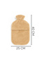 Pabtex Ribbon Detailed Beige Plush Case – Soft Touch for Your Hot Water Bag - 4