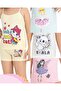 Girls' Singlet Boxer 4-Piece Set Cotton Underwear with Cartoon Pattern - 4 Sets of Singlet Panties Set - 2